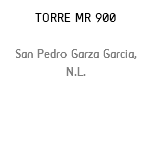 TORRE MR 900 San Pedro Garza Garcia, N.L.